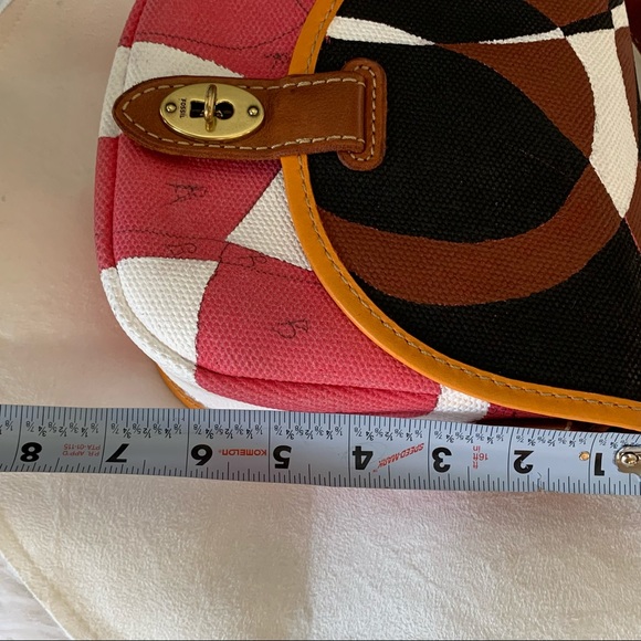 NWOT Custom FOSSIL Austin Crossbody Bag - Hand painted - Picture 7 of 11